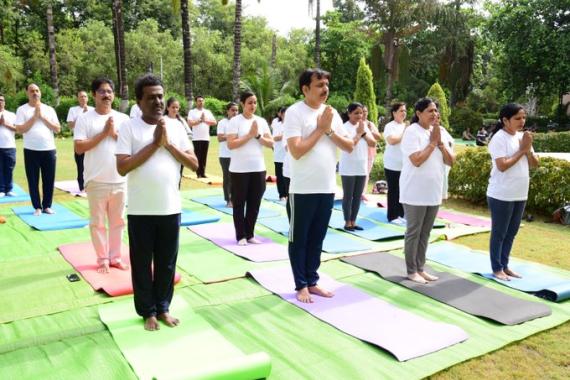 Celebration of International Yoga Day at PESO Headquarters, Nagpur on 21 Jun 2025